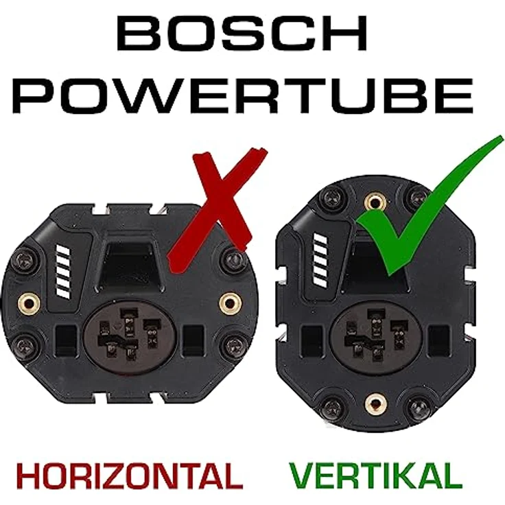 Bosch PowerTube Vertikal, integrierbarer Akku mit 500 Wh, schwarz, inkl. Gefahrgutkarton und Bedienungsanleitung – Bild 4