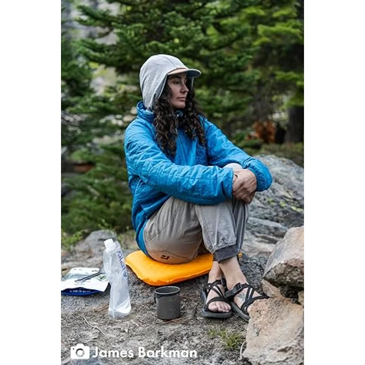 Therm-a-Rest Lite Seat Ultraleichtes aufblasbares Sitzkissen, Grün, 33 x 40 cm, kompaktes und selbstaufblasendes Campingkissen – Bild 4