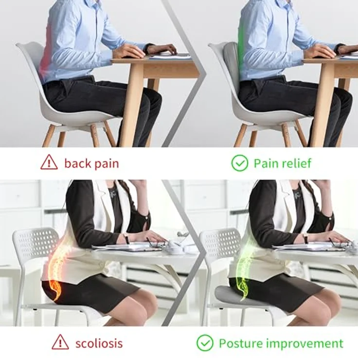 PROIRON Ballsitzkissen, Balance Pad 34cm, Noppenkissen für aufrechte Körperhaltung, Fitness, Gleichgewichts- und Krafttraining inkl. Pumpe (Grau) – Bild 3