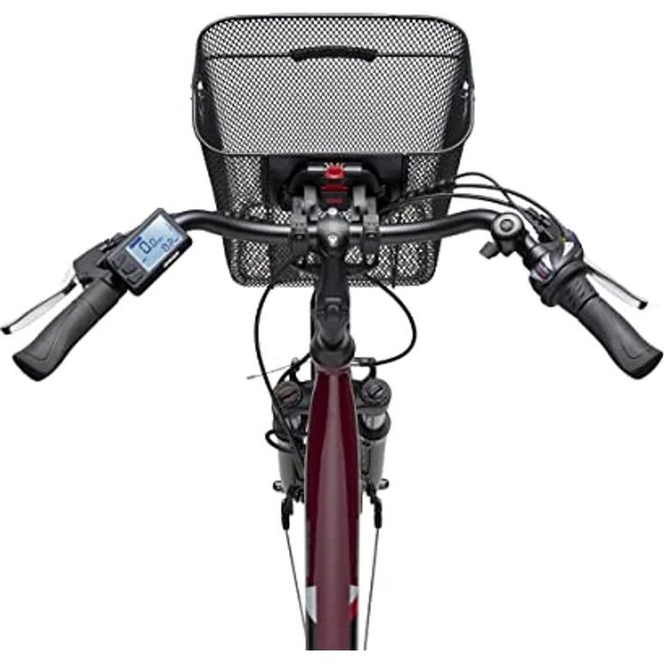 TELEFUNKEN E-Bike Elektrofahrrad Alu 28 Zoll, 7-Gang Shimano Kettenschaltung, Pedelec Citybike mit Fahrradkorb, 250W und 10,4Ah, 36V Sitzrohrakku, RC822 Multitalent, Silber – Bild 4