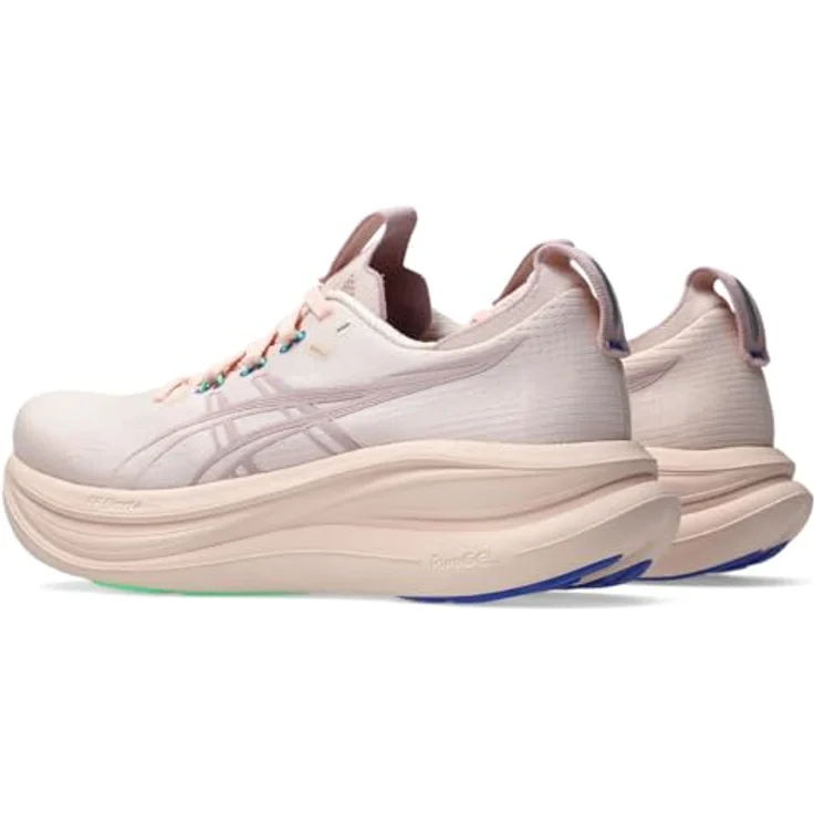 ASICS Performance Gel-Nimbus 28, Damen Laufschuhe mit FF BLAST PLUS Dämpfung und PureGEL Technologie, Rosa, Größe 43.5 – Bild 2
