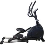 U.N.O. FITNESS Ellipsentrainer XE 5500 (BMI Analyse Programm), Schwungmasse ca. 30 kg, 16 Widerstandsstufen, schwarz