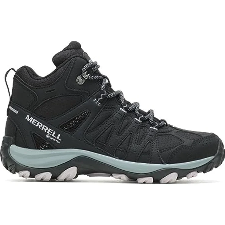 Merrell ACCENTOR 3 SPORT MID GORETEX, wasserdichter Wanderschuh mit atmungsaktiver Gore-Tex®-Membran, schwarz – Bild 1