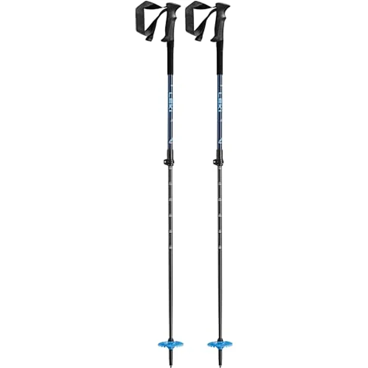 LEKI Kinder Guide Lite Skistöcke, Aluminium, verstellbar, 90-120 cm, Denimblue-darkblue-Cyan, 237 g – Bild 1