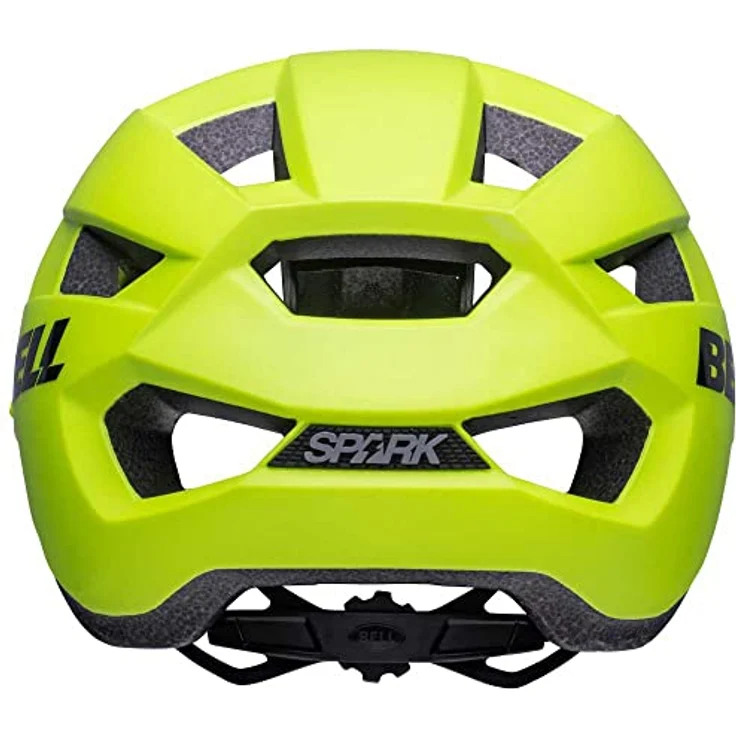 Bell Spark 2, MTB Helm mit Ergo Fit und 13 Belüftungsöffnungen, matte hi-viz yellow, Größe M – Bild 3