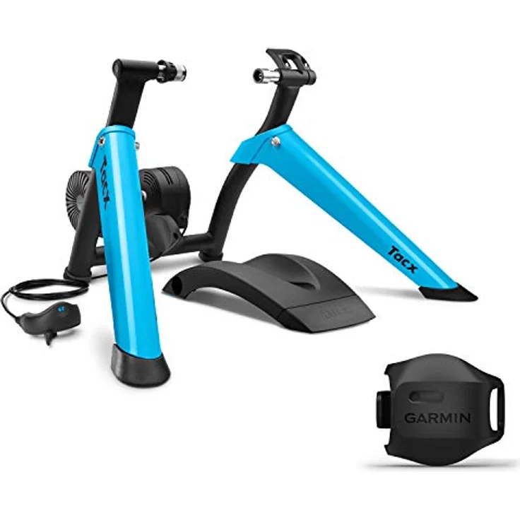 Tacx Boost Bundle – Indoor-Trainer inkl. Garmin Geschwindigkeitssensor 2. Mit starker Magnetbremse, realistischem Fahrgefühl, bis zu 1050 Watt Widerstand. Schneller Aufbau, leise und äußerst stabil – Bild 1
