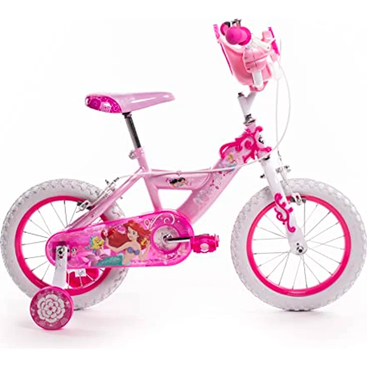 Huffy Disney Prinzessinnen Kinderfahrrad, 16 Zoll mit Puppensitz, geeignet für 105-117 cm, rosa – Bild 3