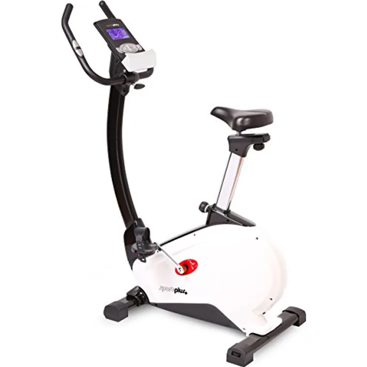 SportPlus SP-HT-9800-iE Heimtrainer mit App-Steuerung, 10 kg Schwungmasse, max. Benutzergewicht 130 kg, Trainingscomputer, 24 Programme