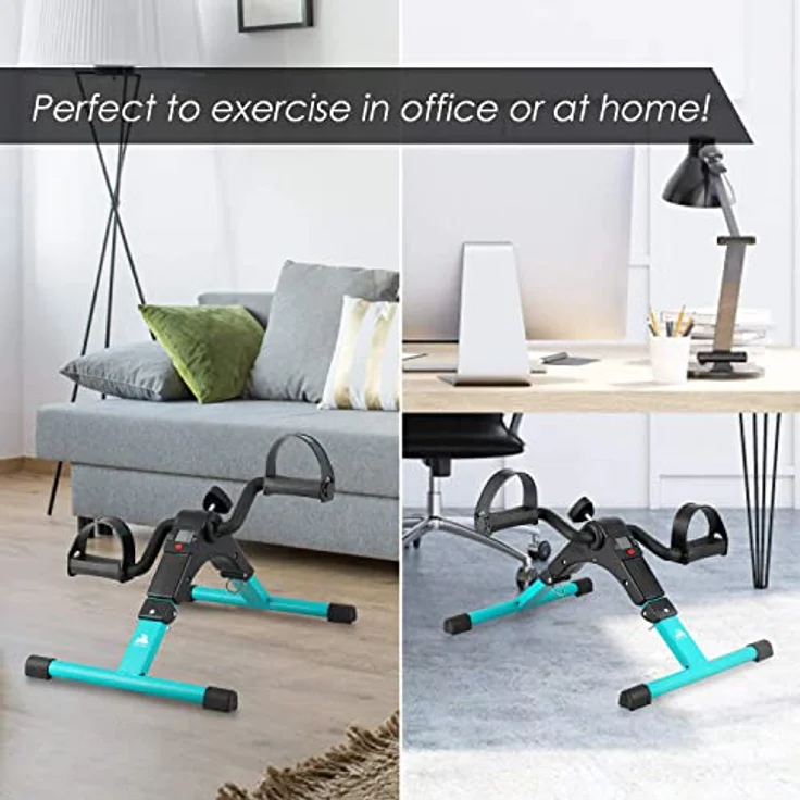 EVOLAND Mini Bike, Arm und Beintrainer Heimtrainer, Hometrainer, Fitnesstrainer, Sportgerät, Minifahrrad Bewegungstrainer Fitnessgerät für Zuhause Büro – Bild 4