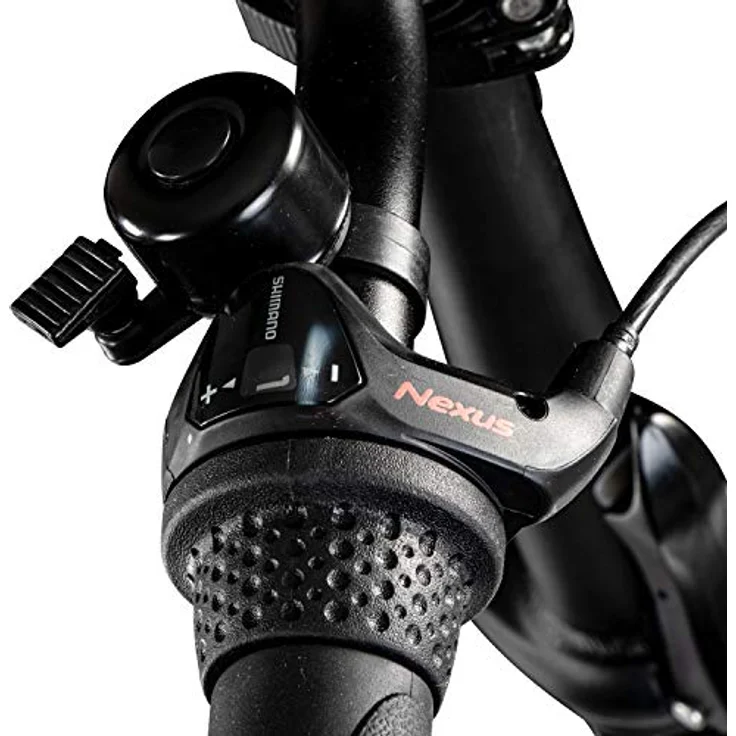 agon® Faltrad Cruiser, 3 Gang Nabenschaltung, 20 Zoll Klapprad mit Gepäckträger und StVZO-konformer Beleuchtung, rot/grün/schwarz/weiß – Bild 5
