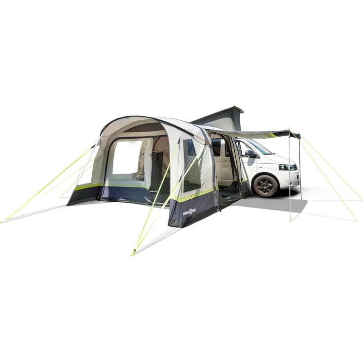 Brunner Advantourer, Busvorzelt mit Polycotton-Außenzelt, aufblasbar, 440 x 350 cm, grau