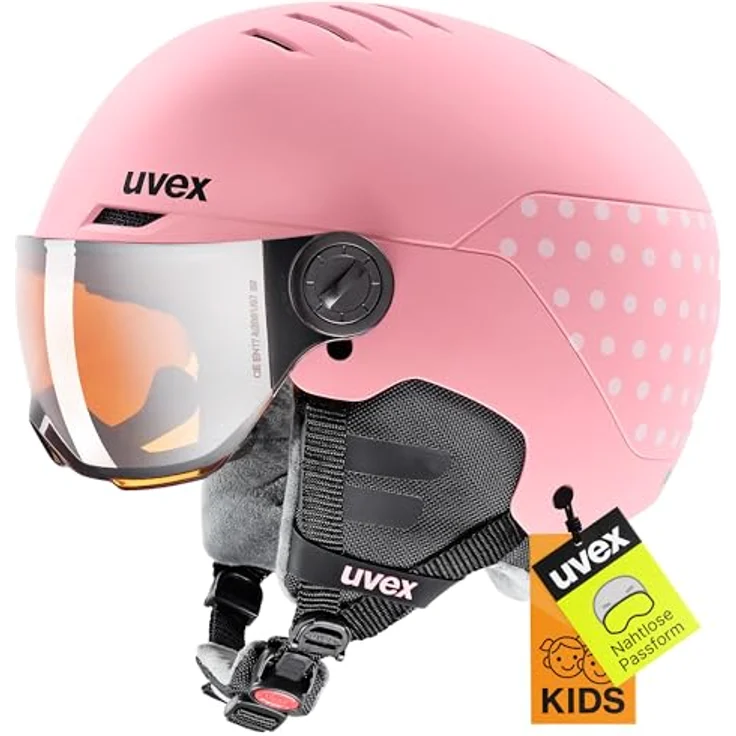 Uvex Rocket jr Visor pink confetti mat - lasergoldlite 54-58 cm – Bild 2