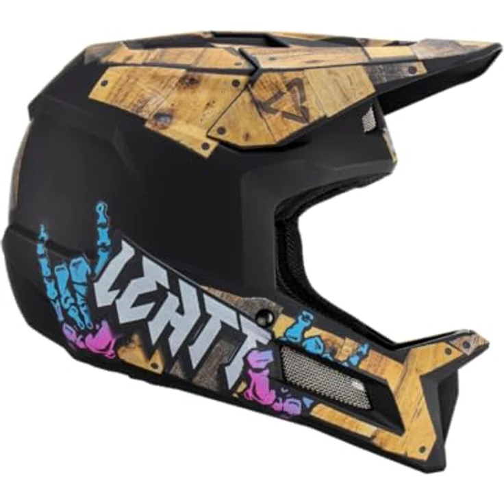 Leatt Helmet MTB Gravity 2.0 Woody L, Vollface-Hardcore-Fahrradhelm mit 360° Turbine Technology, belüftet und exzellenter Aufprallschutz – Bild 4