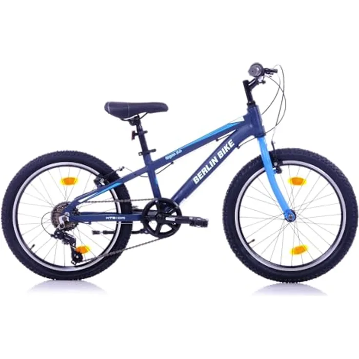 BERLIN BIKE Kinderfahrrad Grizz 20 Zoll Alu MTB, 7-Gang Shimano, für 6–9 Jahre, stabil und leicht, einfache Montage