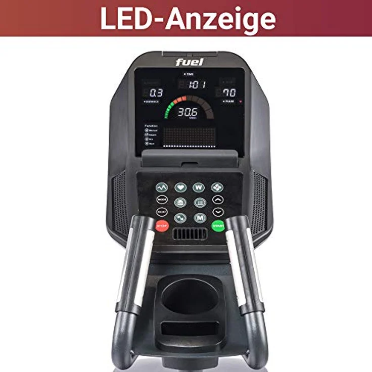 FUEL Fitness EC1000 Crosstrainer, für zuhause, HIIT-Trainer, natürlicher Bewegungsablauf. gelenkschonendes Training, Ganzkörperworkout, Induktionsbremse mit Watt-Steuerung, KINOMAP – Bild 5