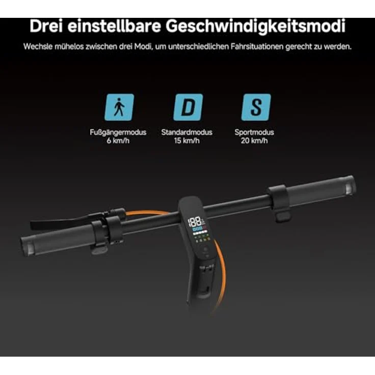 XIAOMI Electric Scooter 6 Pro E-Scooter, 12 Zoll Offroad-Reifen, 70 km Reichweite, 1000W, Vollfederung, App, Schwarz – Bild 16