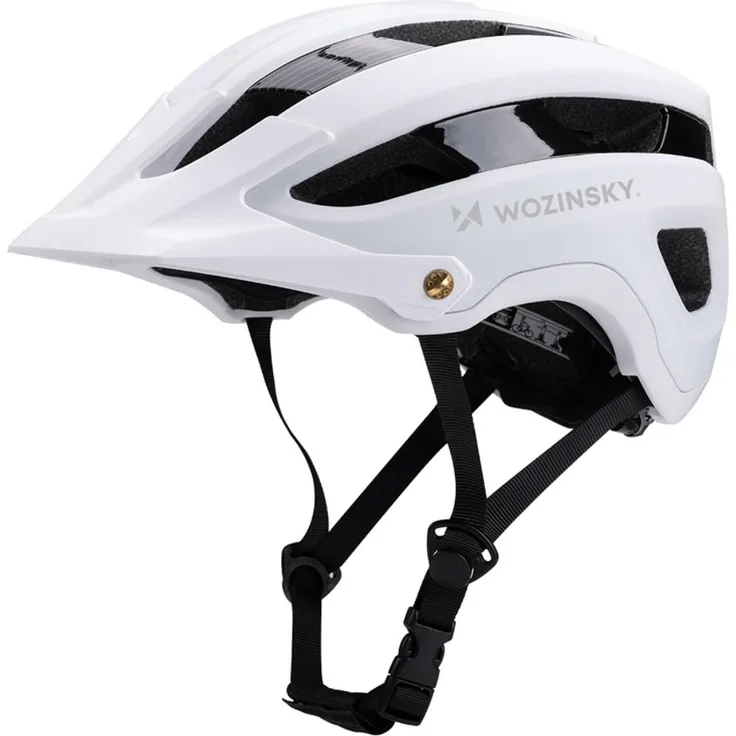 Wozinsky HT-001VCB, MTB Fahrradhelm Größe L 57–62 cm, leicht mit Belüftung, Schwarz-Weiß