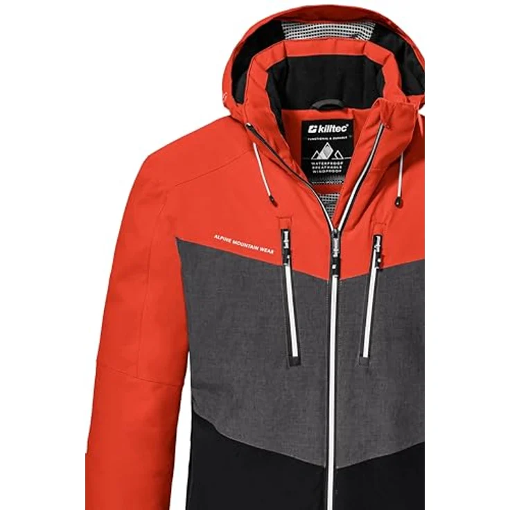 MGA Herren Skijacke Na (L), orange, Größe L – Bild 3