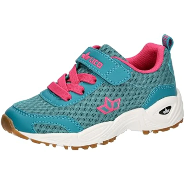 Lico Bronte VS Sportschuhe Kinder Laufschuhe Türkis, Schuhgröße 28 EU, Klettverschluss, Atmungsaktiv, TPR-Laufsohle – Bild 1