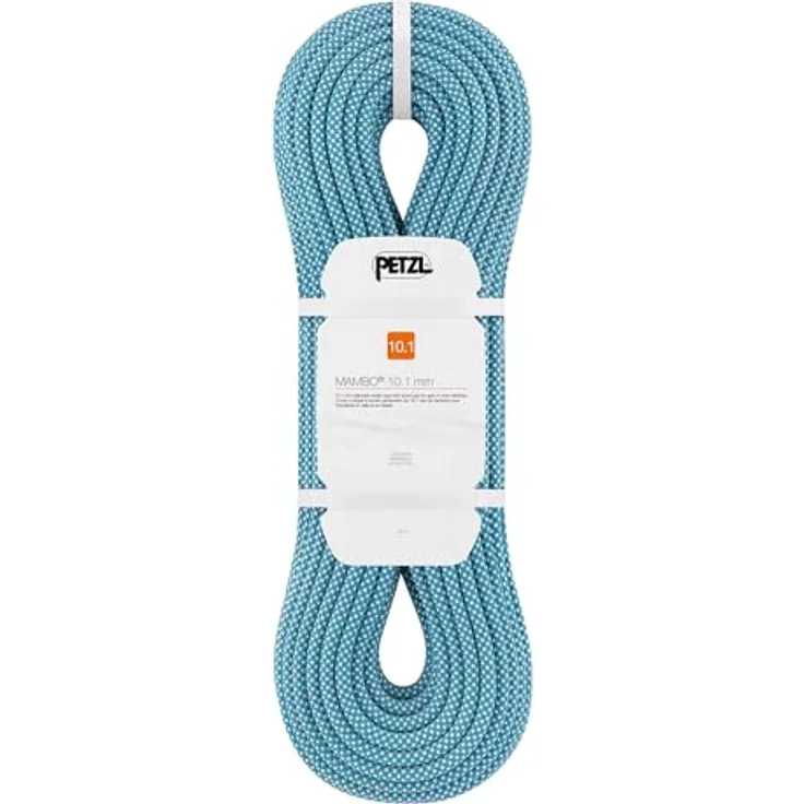 PETZL Mambo Einfachseil, 10,1 mm Durchmesser, griffig für Hallen- und Felsklettern, Farbe: Türkis, Länge: 60 m, R32AC 060