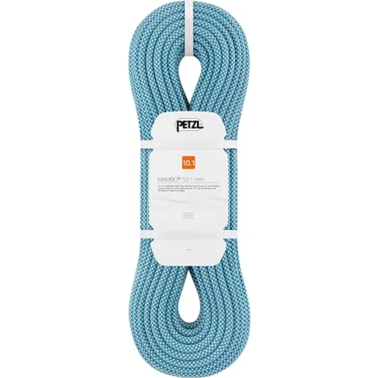 PETZL Mambo Einfachseil, 10,1 mm Durchmesser, griffig für Hallen- und Felsklettern, Farbe: Türkis, Länge: 60 m, R32AC 060 – Bild 1