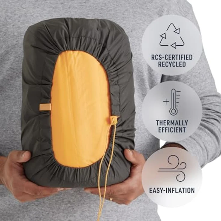 Sea To Summit Pursuit Plus Self Inflating Mat, komfortable Isomatte mit Thermoisolierung, Zinnia Orange, 1,04 kg – Bild 4