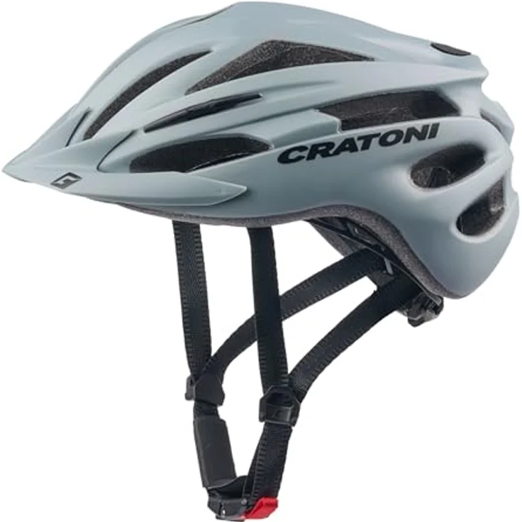 Cratoni Pacer Allroundhelm, leichter Fahrradhelm mit 20 Ventilationsöffnungen und antibakteriellem Polster, Darkgrey, L-XL (58-62 cm)