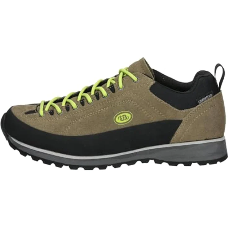 Brütting Mount Parry 43, Unisex Wanderschuhe in Olive/Schwarz/Zitronengelb mit rutschfester Vibram-Außensohle und atmungsaktivem Obermaterial – Bild 2