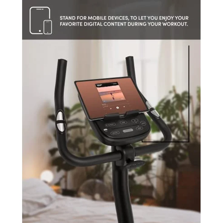 Zipro Erwachsene Magnetisches Fitnessbike Heimtrainer Flame VM mit iConsole, Schwarz, One Size, einheitsgröße, Sorgen Sie für ausreichend Flüssigkeit, Moderner Computer – Bild 5