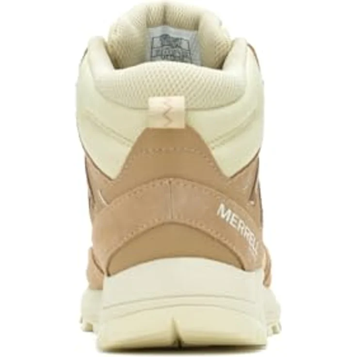 Merrell Wildwood WP J038298, Wanderschuhe für Damen aus Wildleder und Stoff, beige – Bild 4