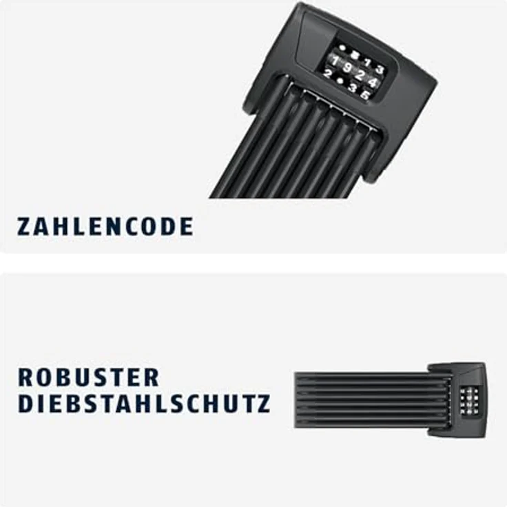 Abus Bordo 6000C, Kombinations-Veloschloss (120 cm) mit 4-stelligem Zahlencode und flexibler Bauweise – Bild 5