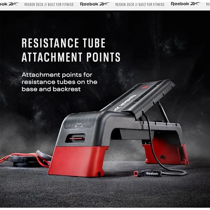 Reebok Steppbrett, verstellbare Plattform für Heimtraining mit Neigungs- und Höhenverstellung, 121 x 33 x 35 cm – Bild 10