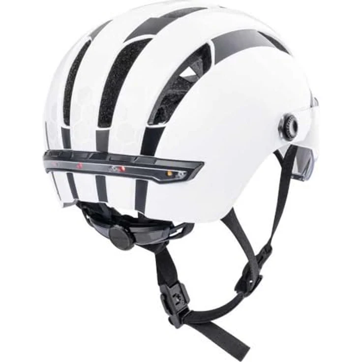 CONTEC Helm "Como", E-Bike Helm mit LED-Front- und Rücklicht, Blinkerfunktion, Größe M/L (58-61 cm) – Bild 2