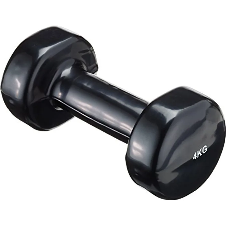 Trendy Sport Vinyl Hantel, 4,0 KG Neopren-Ummantelung für komfortablen Grip, sechseckige Form gegen Wegrollen