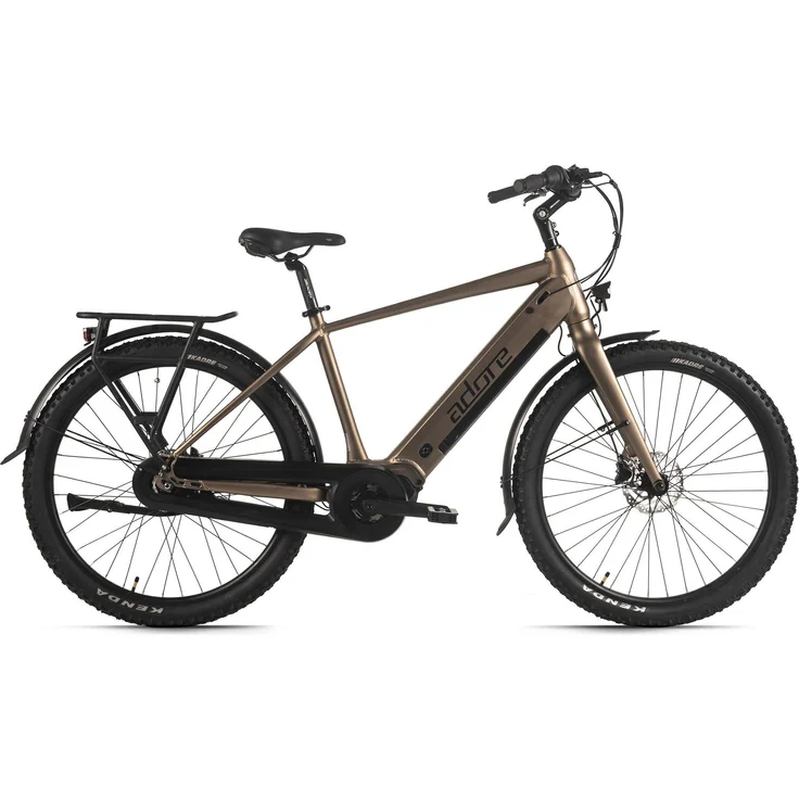 Adore E-Bike, sportliches E-Bike mit leistungsstarkem Akku, schwarz