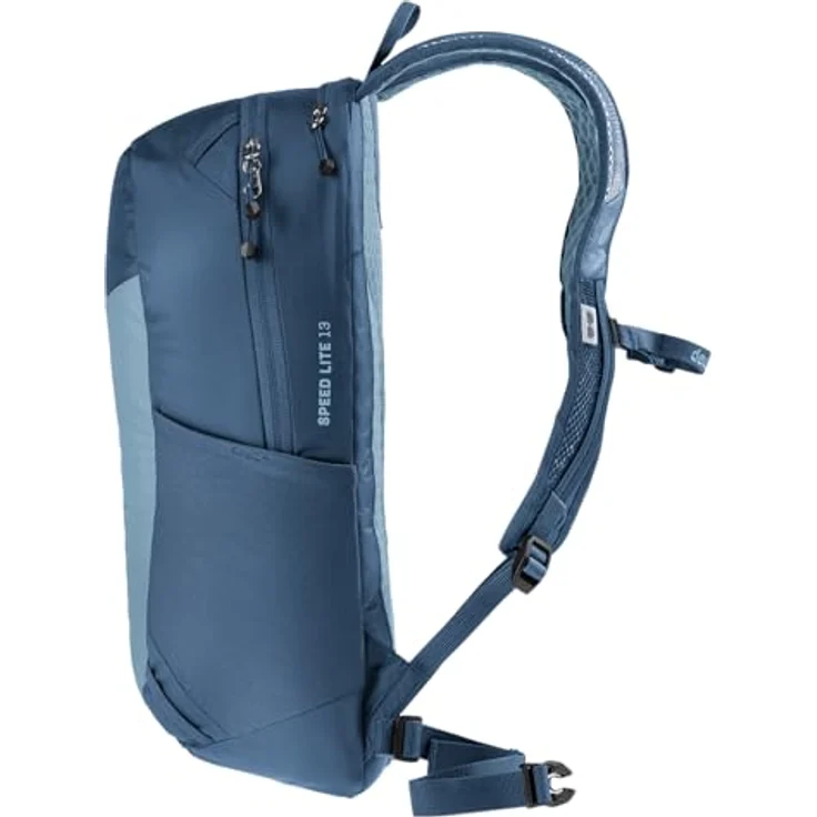 deuter Speed Lite 13, leichter Wanderrucksack mit 2L Trinksystem, 390 g, Schwarz – Bild 5