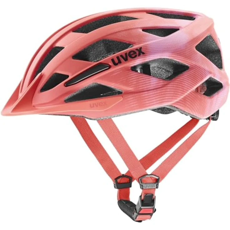 Uvex air Wing 2 cc, leichter Kinderfahrradhelm mit individueller Größenanpassung und optimierter Belüftung, Coral-Strawberry matt, 50-54 cm