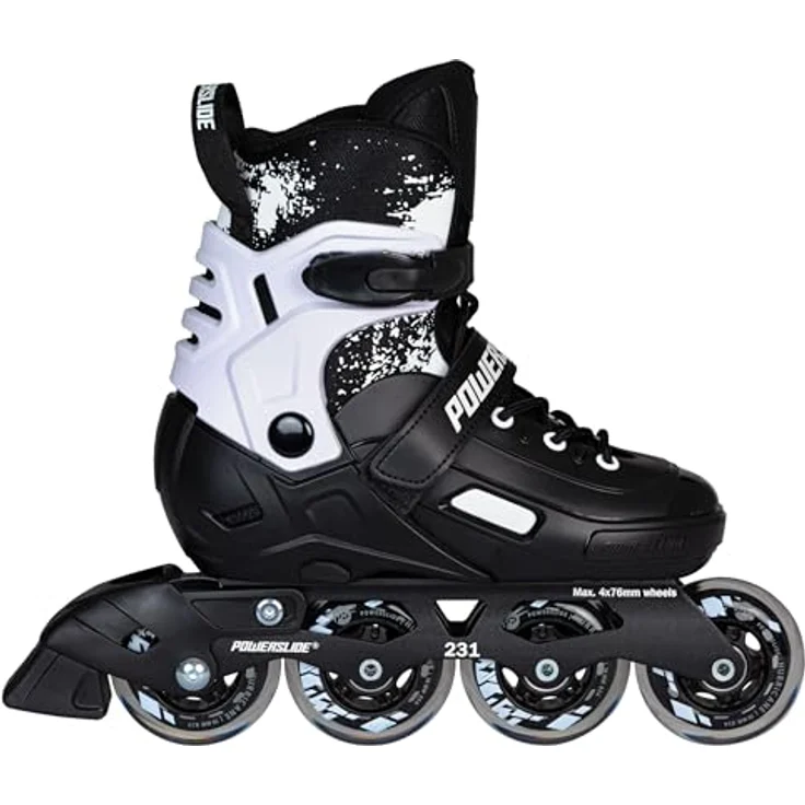 Powerslide Khaan Magic Adjustable Kinder-Inlineskates, Schwarz, verstellbar, EU 39-42 – Bild 2