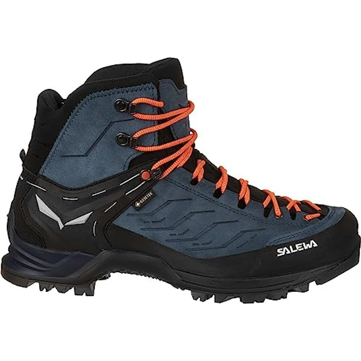 Salewa MTN Trainer Mid GTX, Herren Wanderschuhe mit GORE-TEX-Membran, Vibram-Sohle, mittelsteife Sohle, Blau, Größe 46.5 – Bild 1
