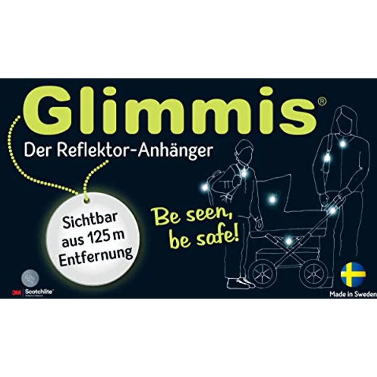 moses Kinder Glimmis Einhorn | Beidseitig Reflektierend Reflektor, mehrfarbig, Einheitsgröße EU – Bild 2