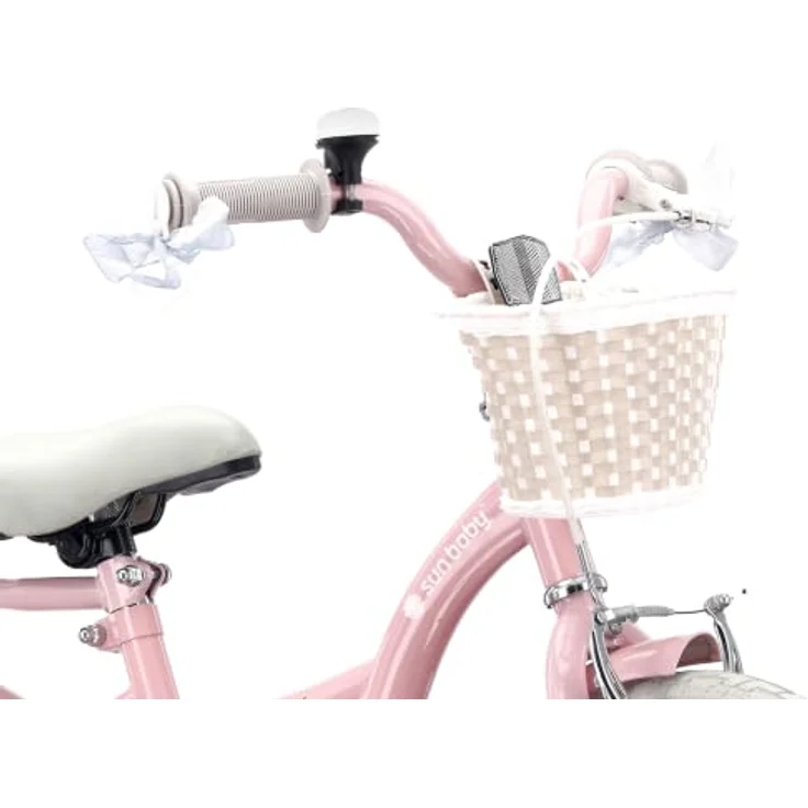 Sun Baby Flower Retro Kinderfahrrad 14 Zoll mit Schubstange, Rosa, für Kinder bis 50 kg – Bild 6