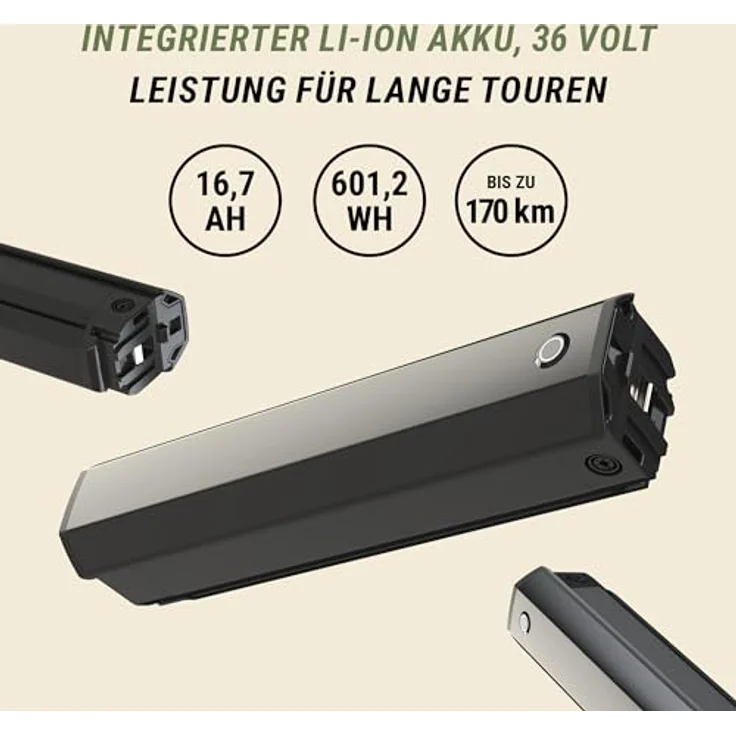 Prophete GENIESSER 5.0 E-Bike 28 Zoll, Mittelmotor ComfortDrive II 250W, 540Wh Akku, bis 170 km Reichweite, Nexus 7-Gang, Hydraulische Scheibenbremsen, 100 Lux LED Licht, Rahmengröße 52 cm – Bild 3