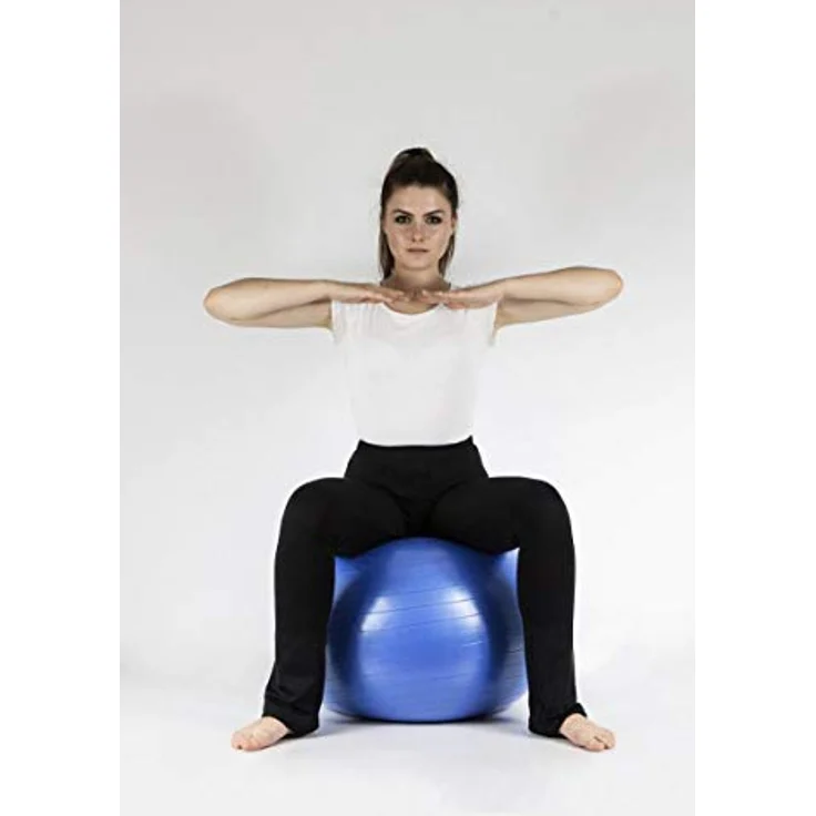 Antar ATCP Rehabilitationsball ABS 75, Medizinball mit 75 cm Durchmesser und 1110 g, für Rehabilitation und Balance - blau – Bild 3
