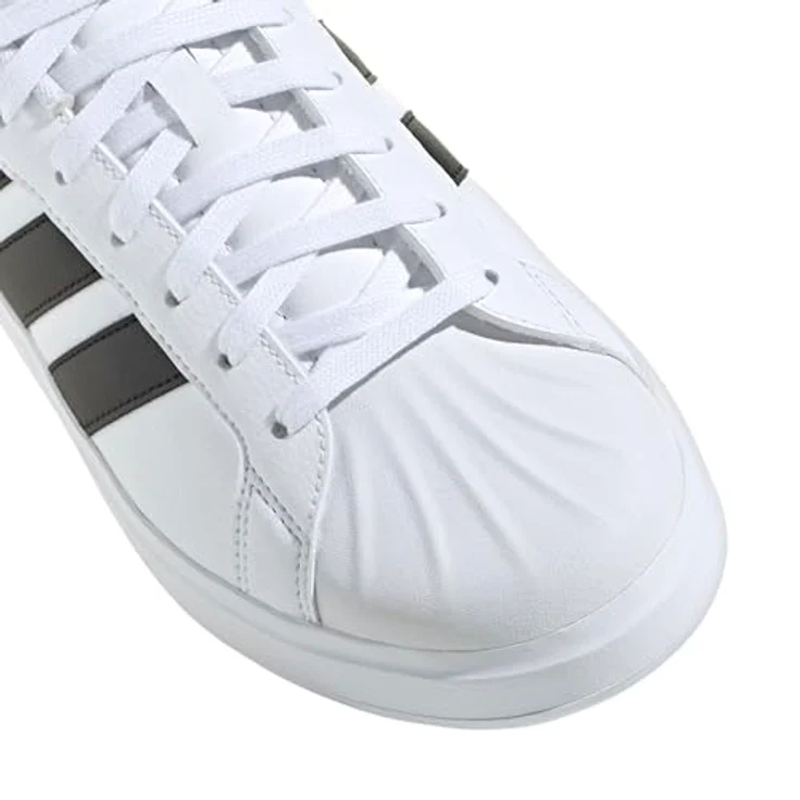 Adidas STREETTALK Damen Sneaker, weiß, Gr. 7, strapazierfähiges Synthetikleder, Gummi-Cupsohle – Bild 5