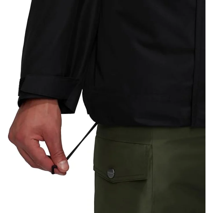 Mammut Fall Line HS Thermo Hooded Jacket, wasserdichte Skijacke mit isolierendem Material, schwarz, Größe XL – Bild 6