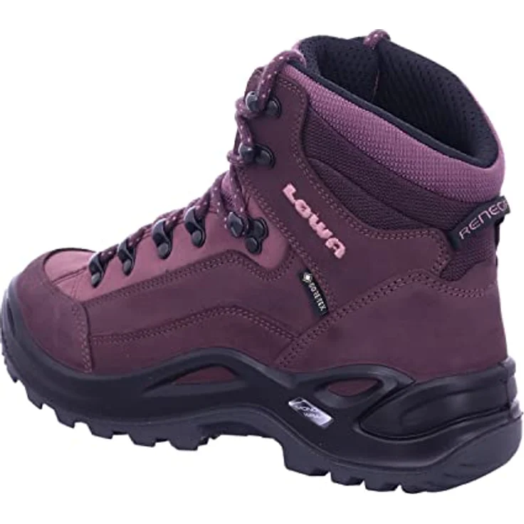 LOWA Damen Wanderschuhe Renegade GTX Mid, wasserdicht und atmungsaktiv, Prune/Mauve, Größe 41 – Bild 4
