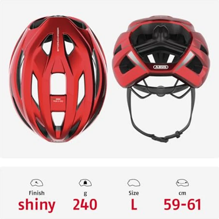 Abus StormChaser ACE, leichter Velohelm (57 - 61 cm) mit optimierter Belüftung und präzisem Verstellsystem – Bild 3