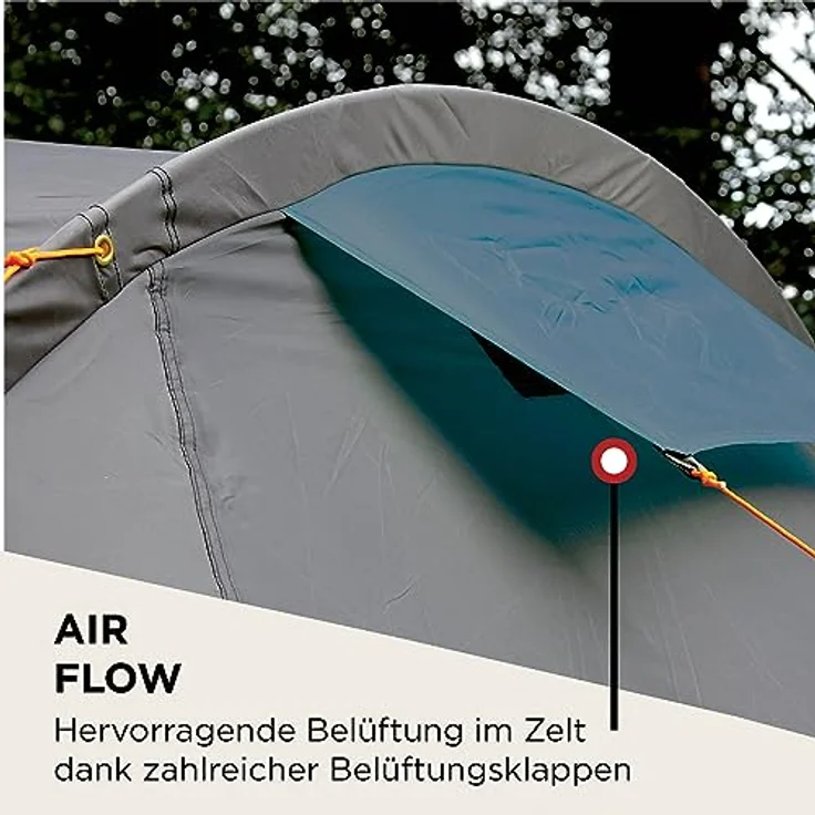 Coleman Zelt Cortes 3 Personen, Tunnelzelt, Festivalzelt wasserdicht WS 2.000mm – Bild 4