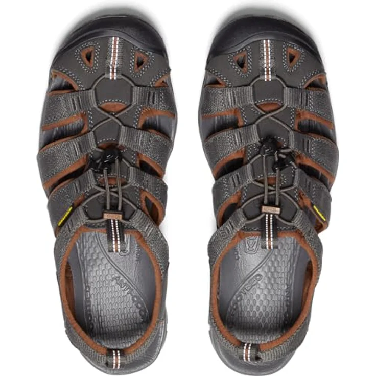 KEEN Clearwater CNX, Herren Sandale in Braun mit Zehenschutz und abriebfester Gummisohle, Größe 42 – Bild 5