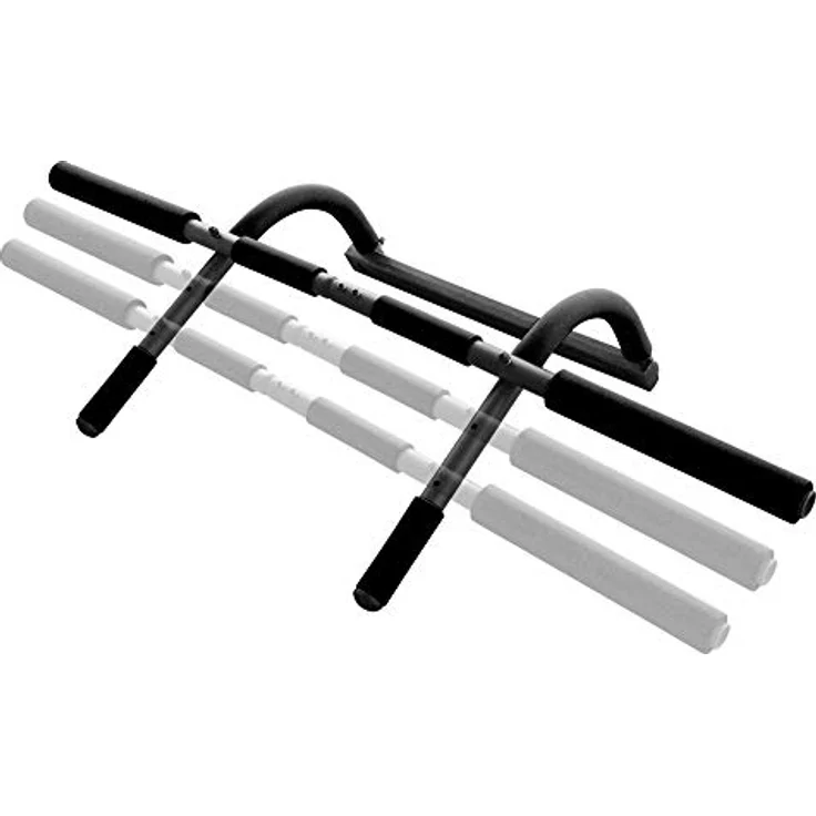 Schildkröt Breite Multifunktions-Türreck 4 in 1, max. 100 kg, Schwarz-Grau 960142, Einheitsgröße, Klimmzugstange mit Schaumstoffgriffen – Bild 2